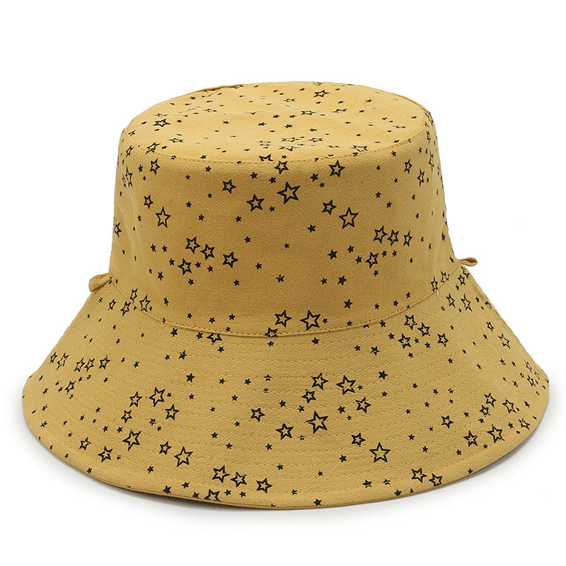 Spring And Summer Fashion Sunshade Star Bucket Hat