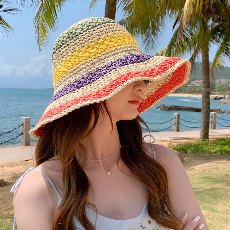 Bohemian Rainbow Shade Straw Hat