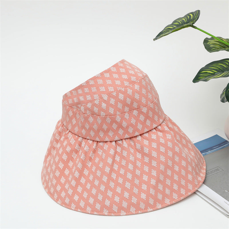 Empty Top Large Brim Sunshade Bucket Hat