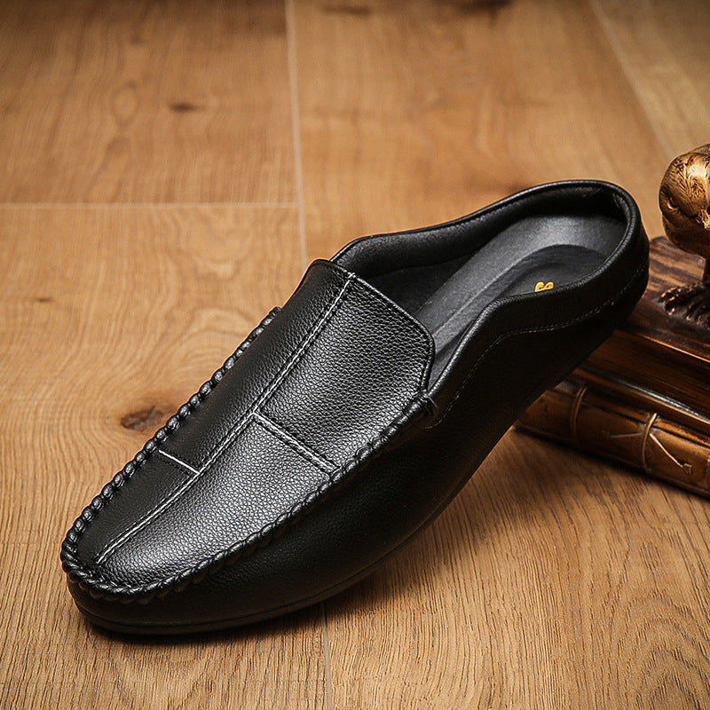 Men's Fashion Striped Casual Backless Loafers