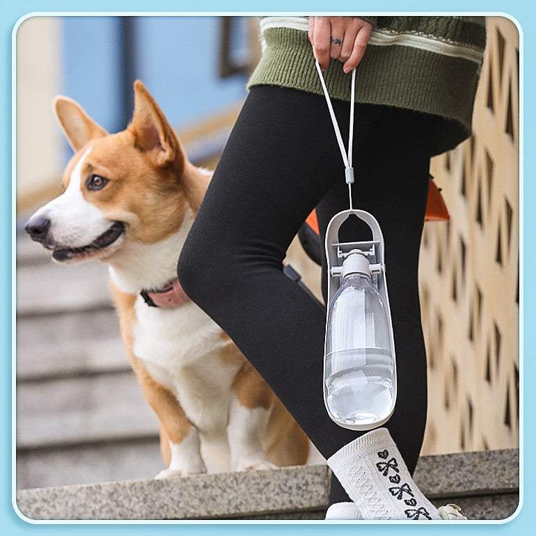 Dog Go Out Water Bottle Folding Portable Water Bottle