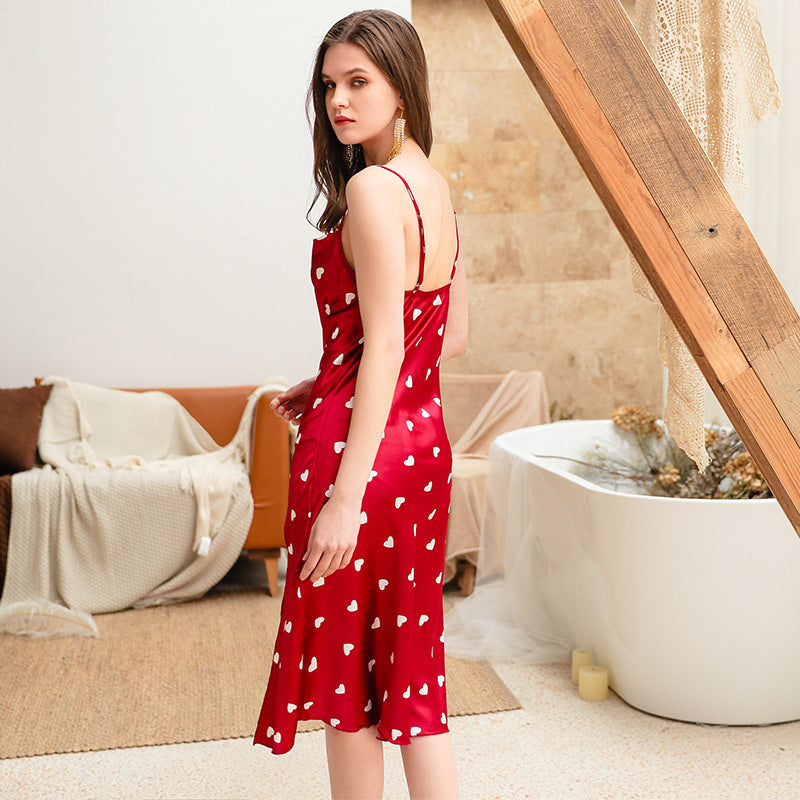 Love Sexy Silk Sling Long Skirt