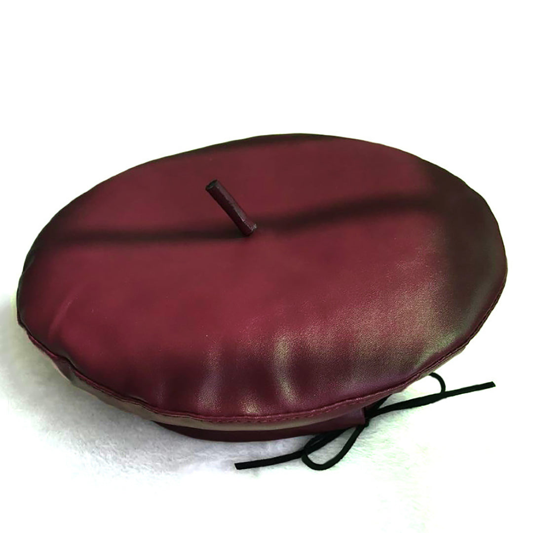 Vintage Fashion Pu Leather Beret Hat