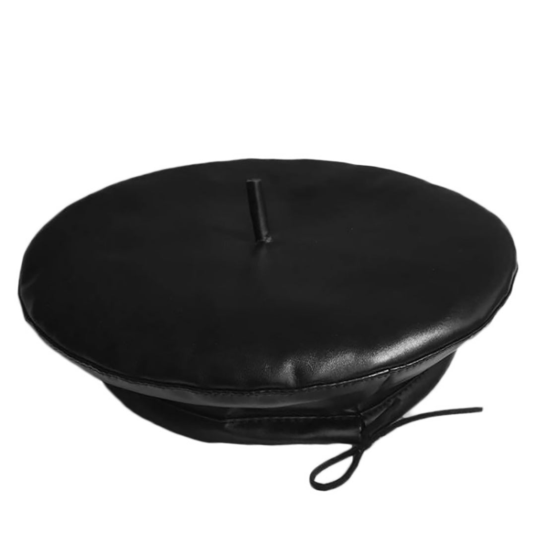 Vintage Fashion Pu Leather Beret Hat