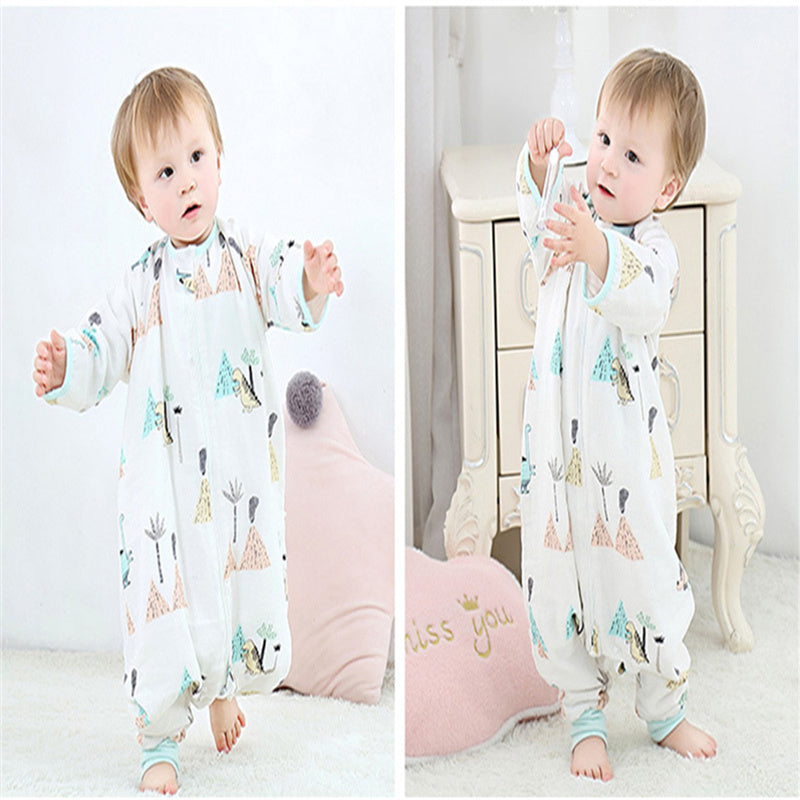 Baby Sleeping Bag Gauze Four Seasons Universal Split Leg Kick - Proof Quilt