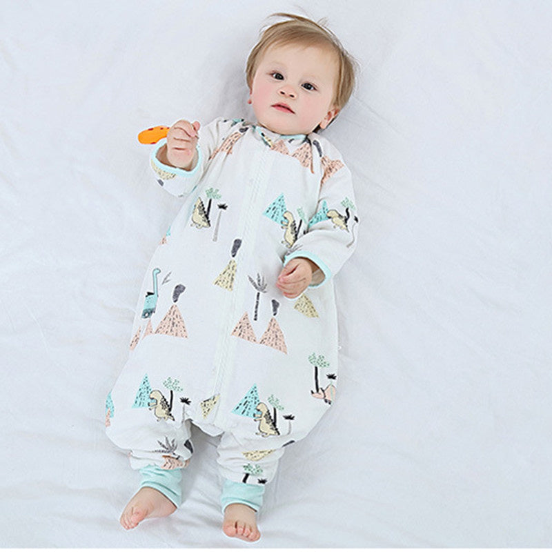 Baby Sleeping Bag Gauze Four Seasons Universal Split Leg Kick - Proof Quilt
