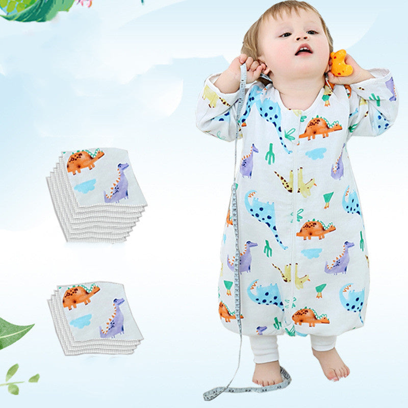 Baby Sleeping Bag Gauze Four Seasons Universal Split Leg Kick - Proof Quilt