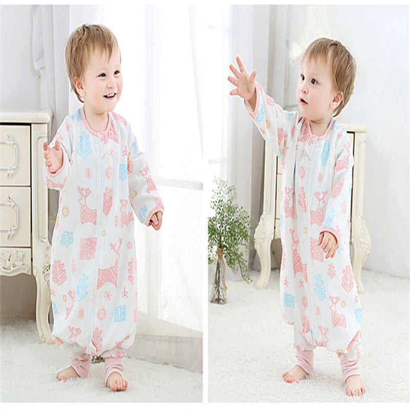 Baby Sleeping Bag Gauze Four Seasons Universal Split Leg Kick - Proof Quilt