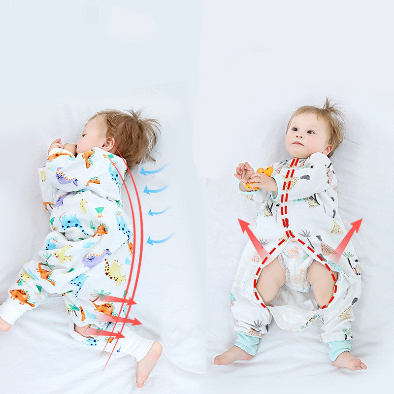Baby Sleeping Bag Gauze Four Seasons Universal Split Leg Kick - Proof Quilt