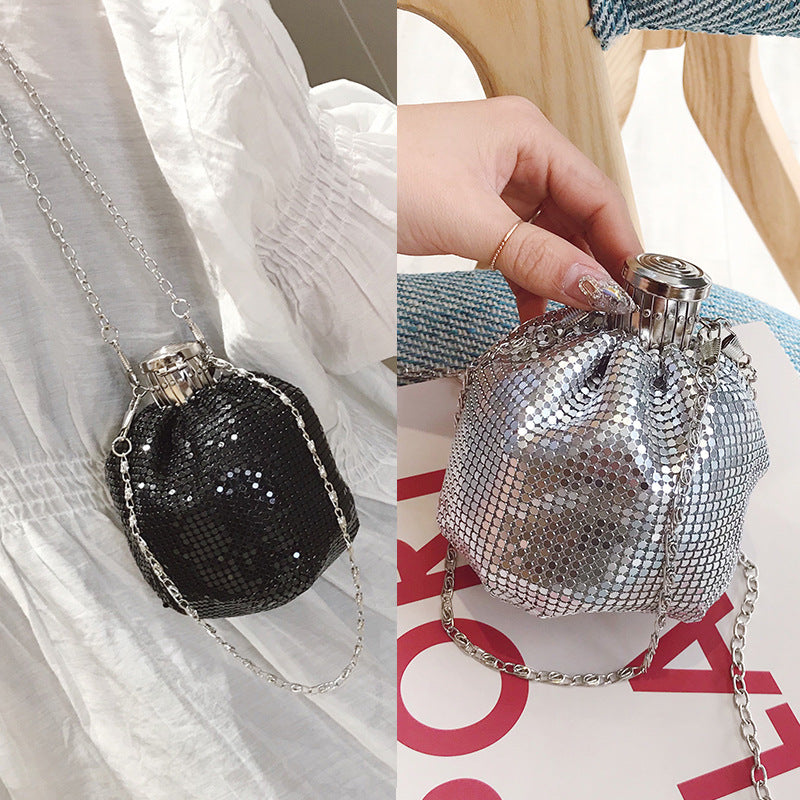 Sequin Small Chain Shoulder Bag