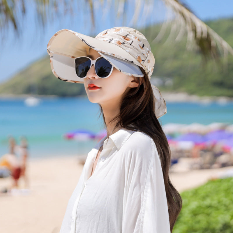 Sun visor, sun protection, retractable uv protection outdoor sun hat