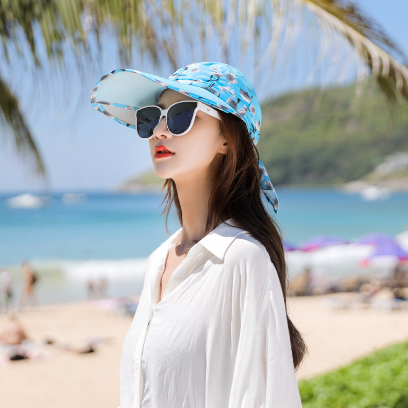 Sun visor, sun protection, retractable uv protection outdoor sun hat