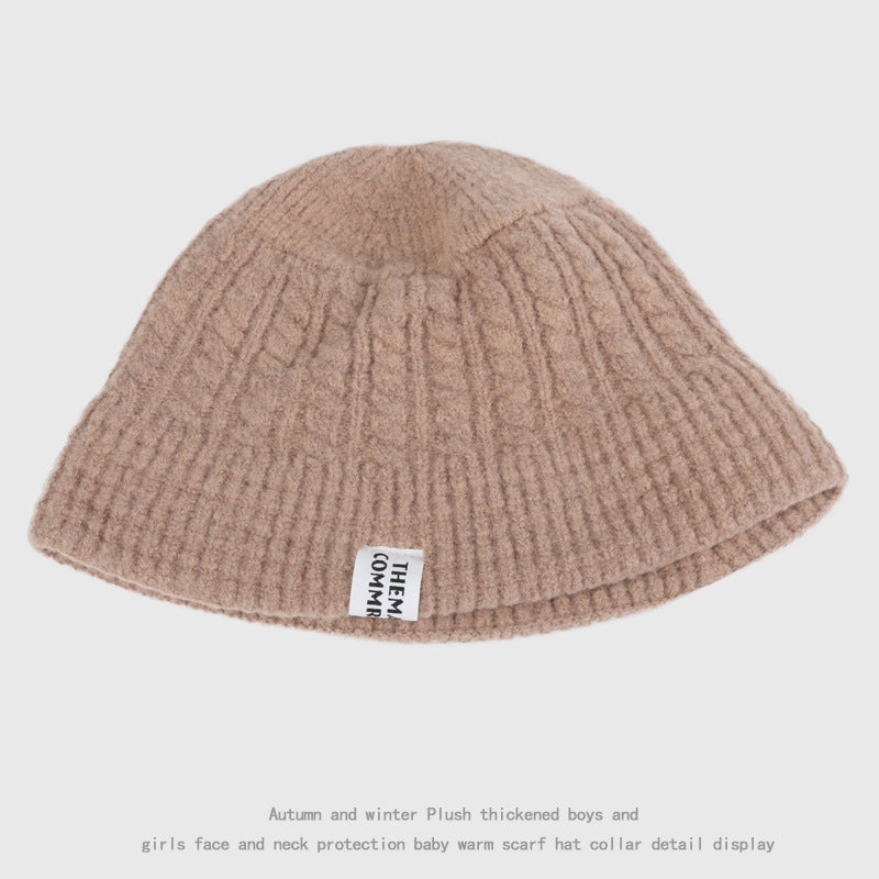 Fashion All-Match Warm Wool Knitted Basin Hat