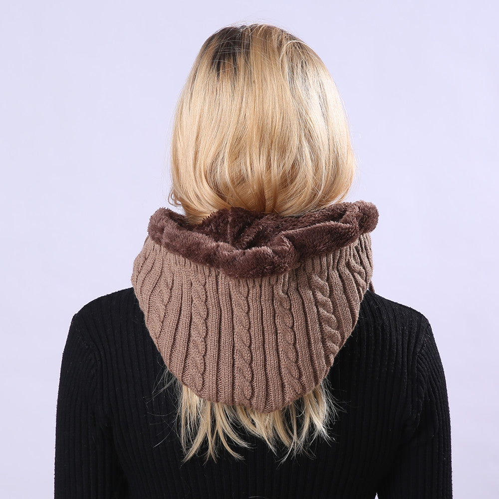 Ziibras™ Adjustment Knitted Scarf Ear Hat