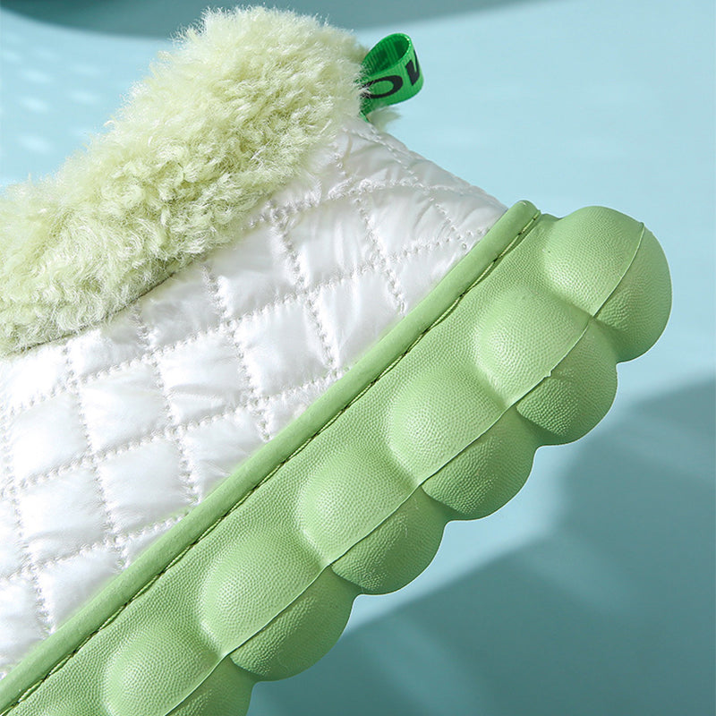 Trendy Street Warmth Thick-Soled Non-Slip Waterproof Plush Shoes