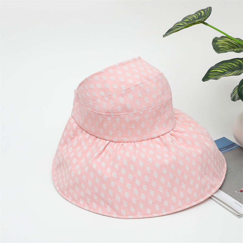 Empty Top Large Brim Sunshade Bucket Hat