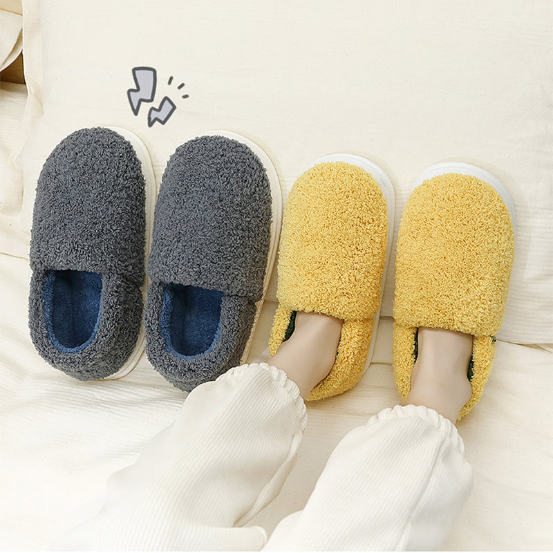 Winter Warm Household Thick-Soled Plush Slippers Women