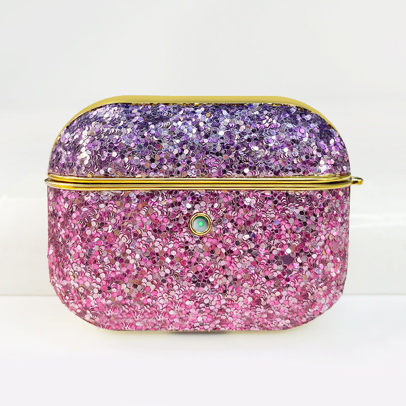 Flip Glitter Rainbow Bluetooth Headset Case for Airpods 1/2/3