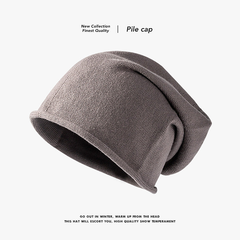 All-match Hedging Cap Fashion Plus Velvet Pile Hat