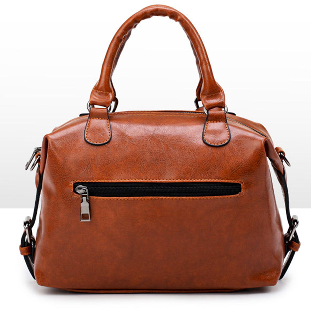 Crocodile Pattern Boston Pillow Bag Handbag For Travel and Daily