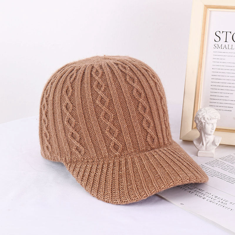 Men Casual Warm Knitted Baseball Cap