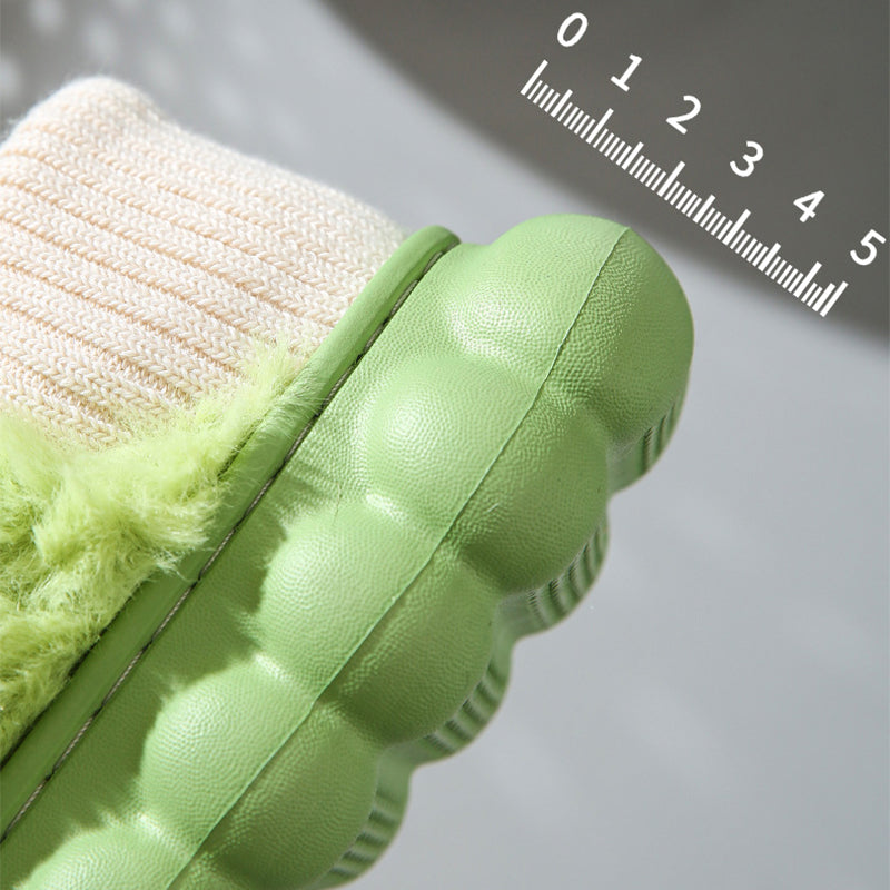 Winter Trendy Thick-Soled Plush Warm Shoes At Home Or Outdoors
