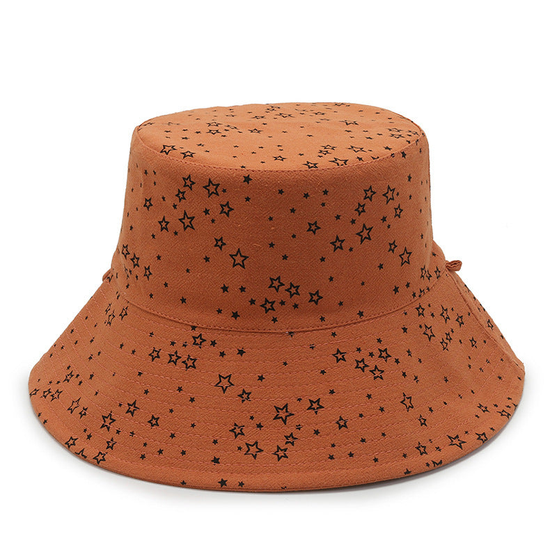 Spring And Summer Fashion Sunshade Star Bucket Hat