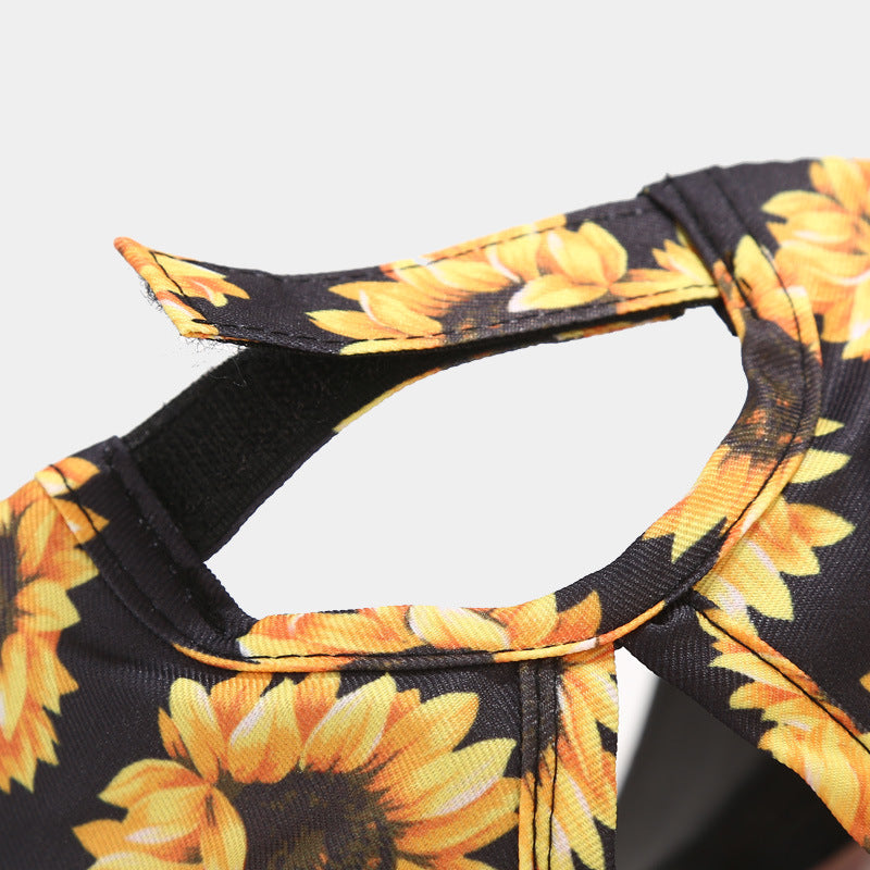 Sunflower Ponytail Baseball Cap