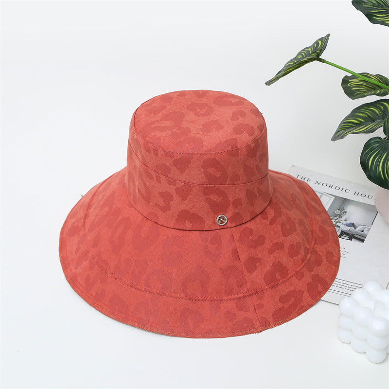 Leopard Print Fashion Sun Shade Bucket Hat