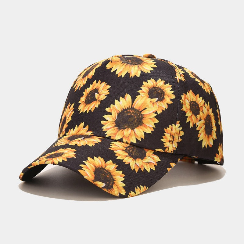 Sunflower Ponytail Baseball Cap