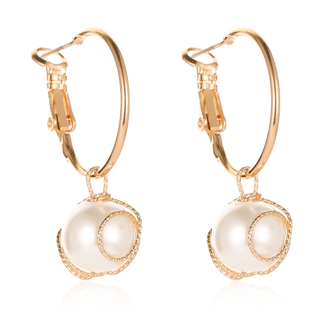 Ziibras™ Female Vintage Pearl Earrings