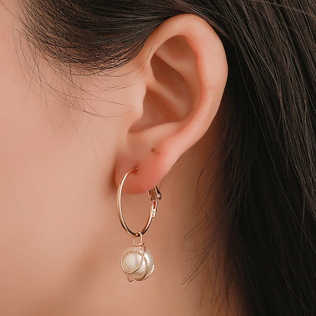 Ziibras™ Female Vintage Pearl Earrings