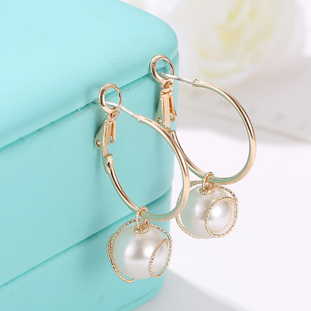 Ziibras™ Female Vintage Pearl Earrings