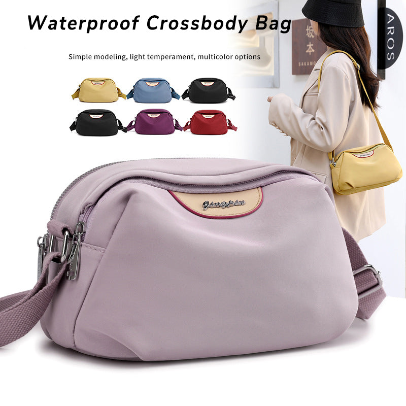 Oxford Waterproof Nylon Crossbody Shell Bag For Work and Daily