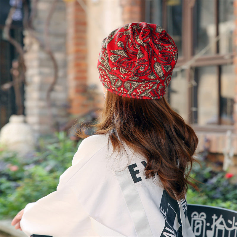 Fashion Fluffy Hat Scarf Two-in one