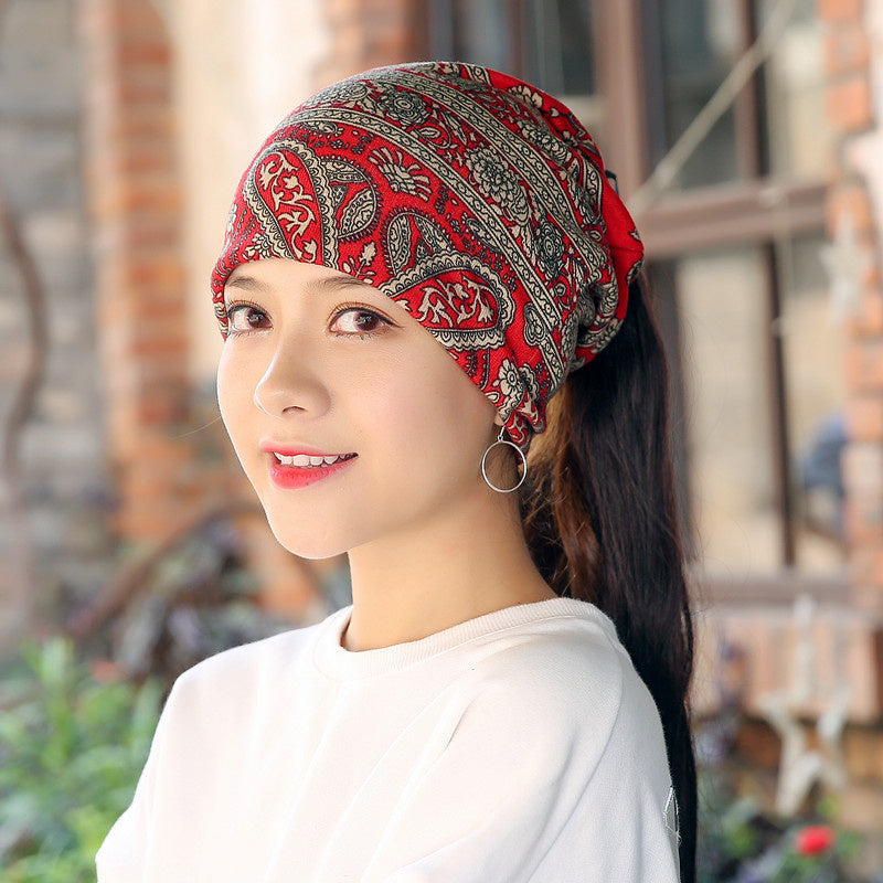 Fashion Fluffy Hat Scarf Two-in one