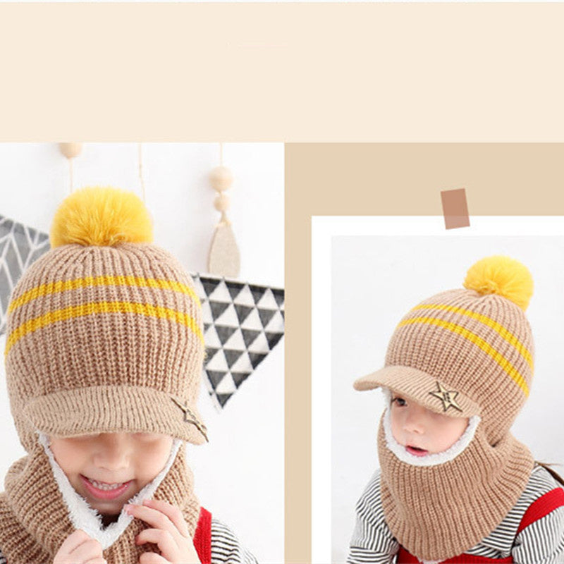 Fleece Warm Face Protector Baby Cap