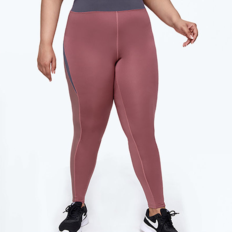 Mesh Stitching Large Size Quick-Drying Yoga Pants