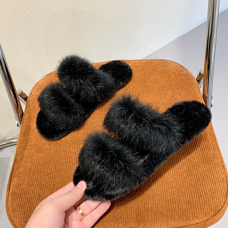 Fashion All-Match Warm Plush Slippers