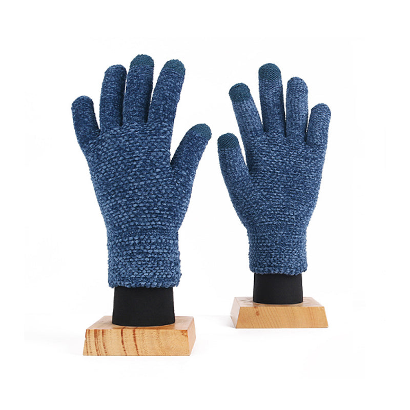 Double Layer Fleece Touchscreen Cycling Warm Gloves