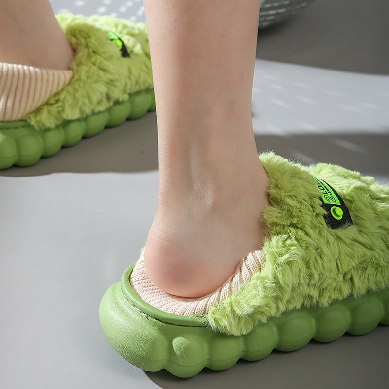 Winter Trendy Thick-Soled Plush Warm Shoes At Home Or Outdoors