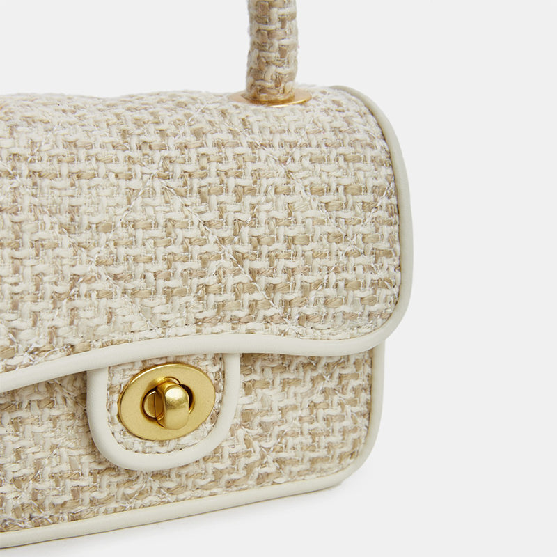 Woven Mini Handbag Chain Shoulder Bag