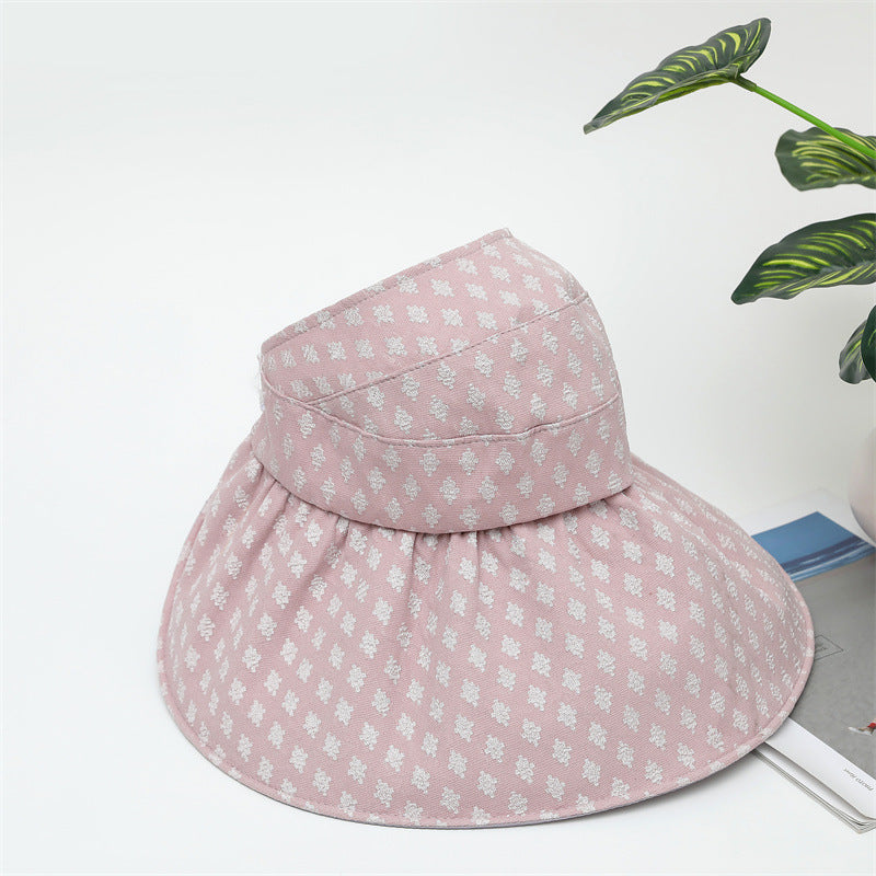 Empty Top Large Brim Sunshade Bucket Hat