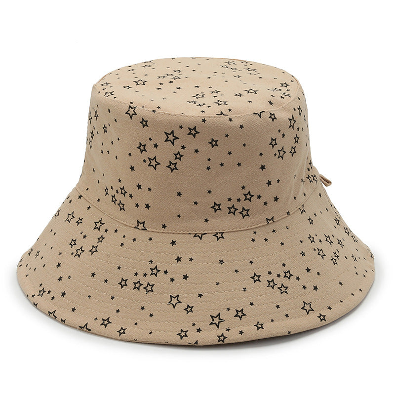 Spring And Summer Fashion Sunshade Star Bucket Hat