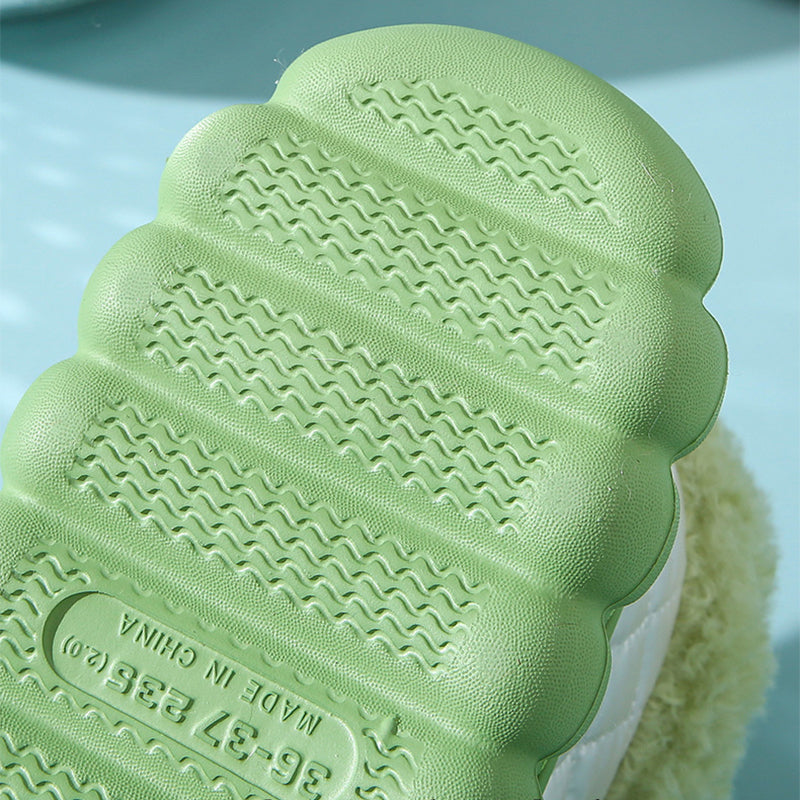 Trendy Street Warmth Thick-Soled Non-Slip Waterproof Plush Shoes