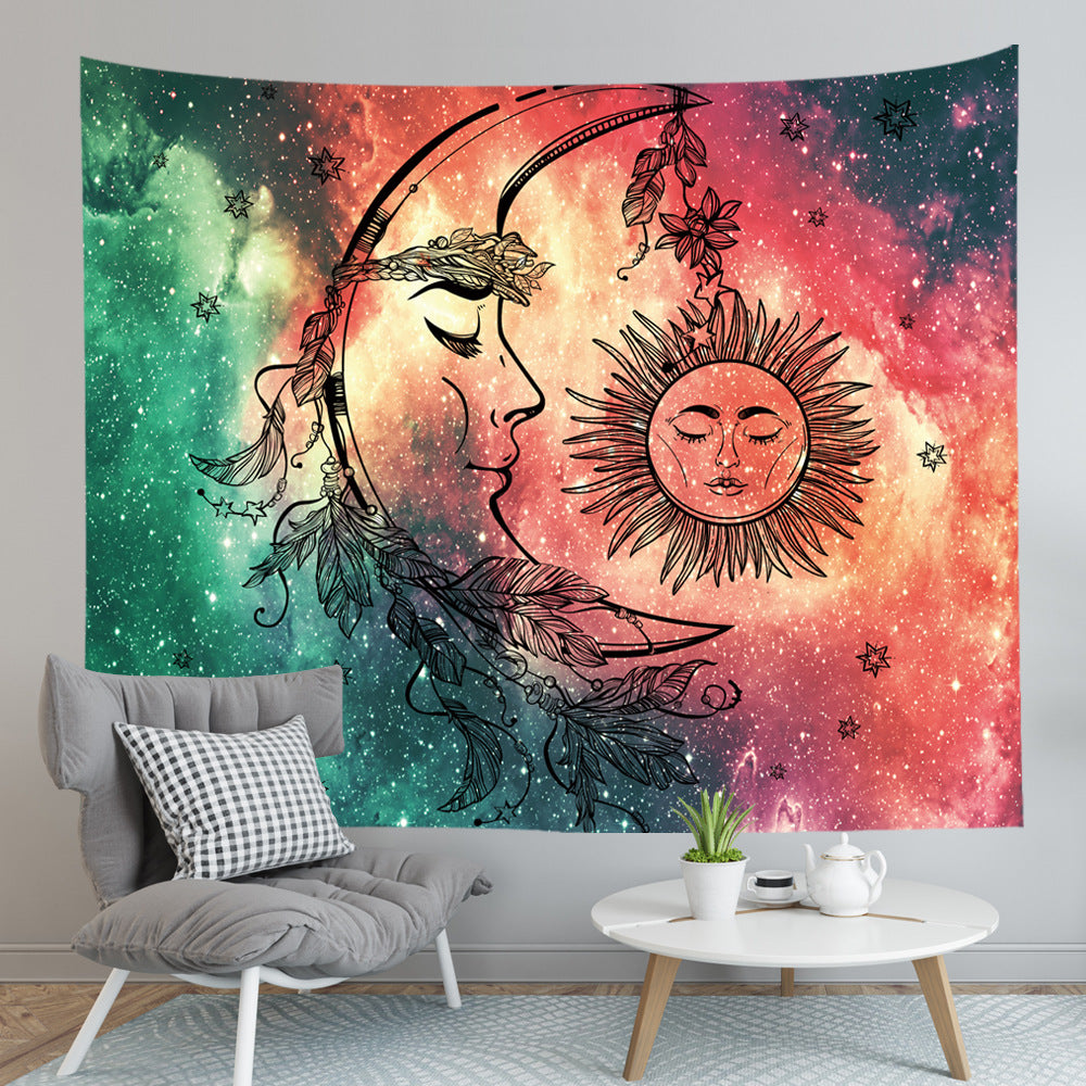 Sky Print Tapestry Beach Towel Blanket for Home and Outdoor