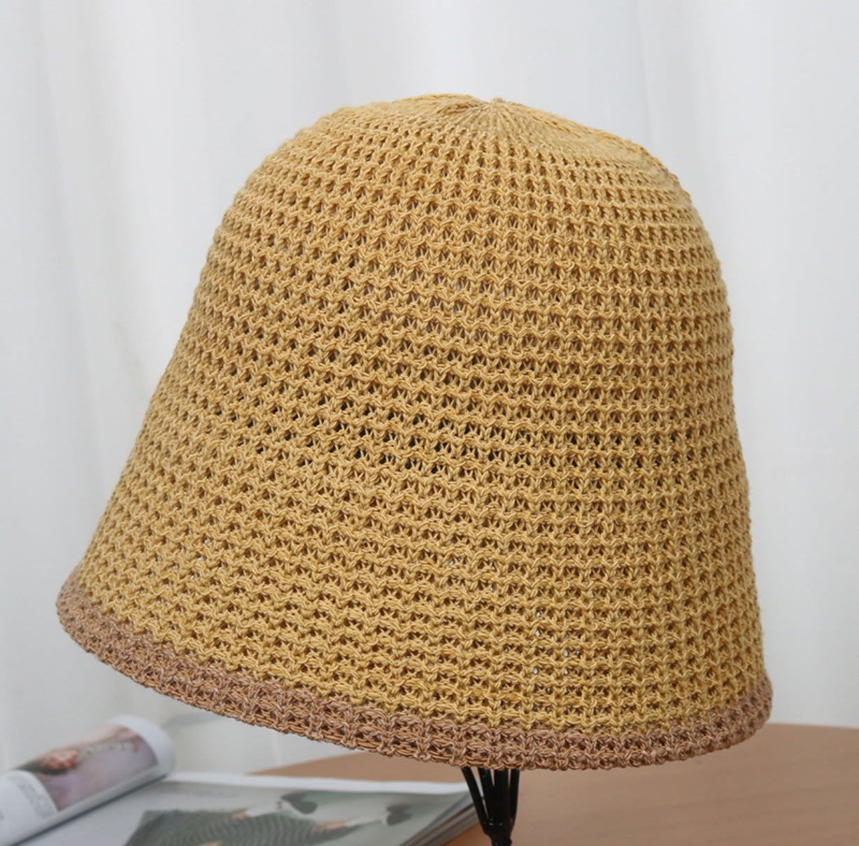 Stylish Breathable Woven Bucket Cap