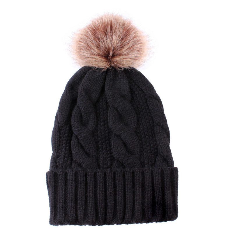 Winter Warm Coarse Stripe Knit Hats
