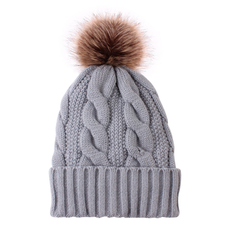 Winter Warm Coarse Stripe Knit Hats
