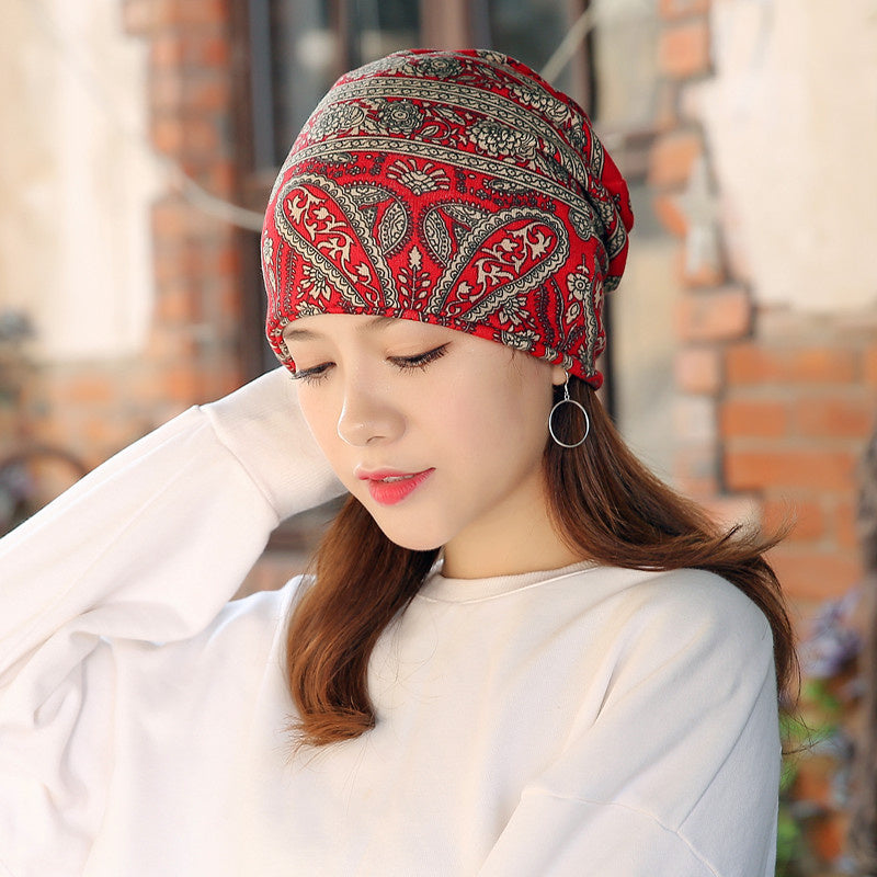 Fashion Fluffy Hat Scarf Two-in one